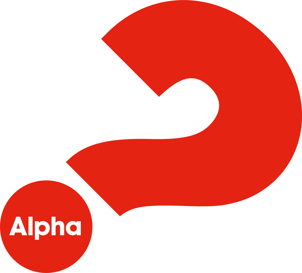 This image has an empty alt attribute; its file name is Alpha-Logo_Red-1024x924.png
